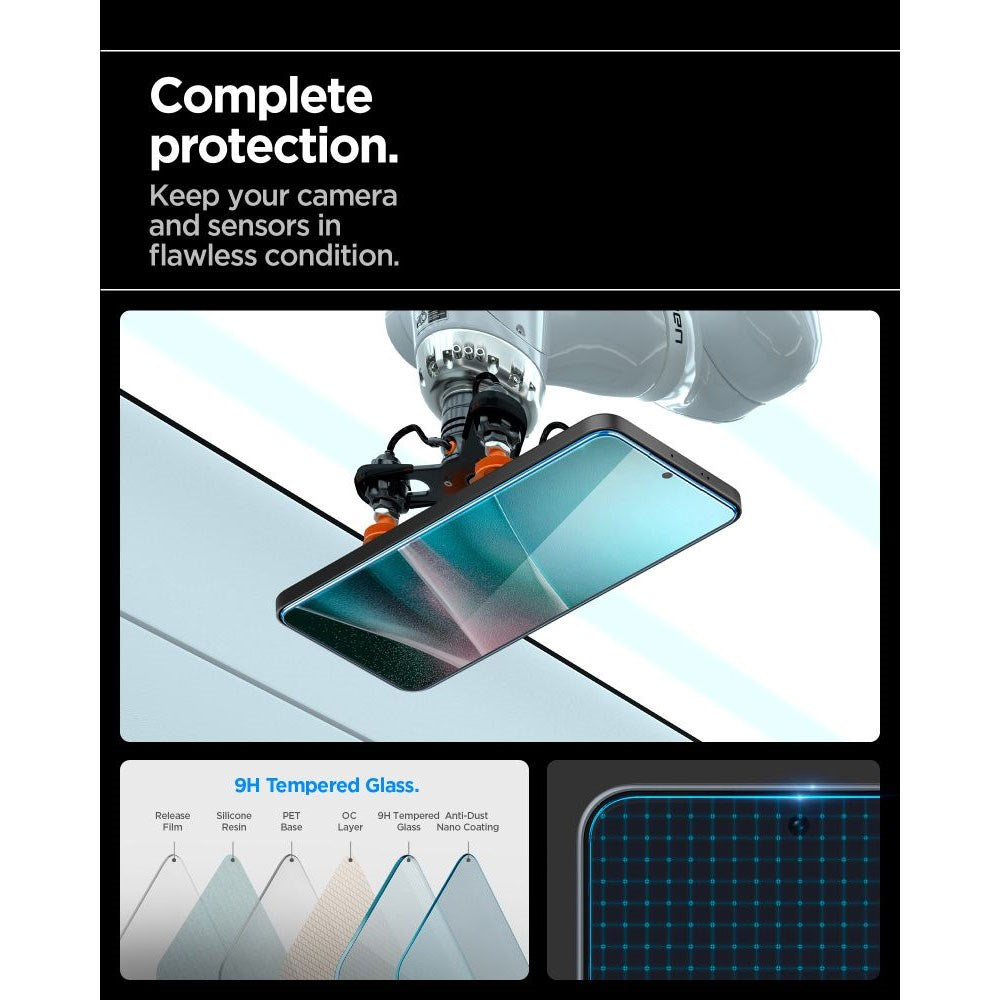 Samsung Galaxy A37/A36 (5G) Spigen EZ Fit Glass tR Screen Protection - Case Friendly - Transparent