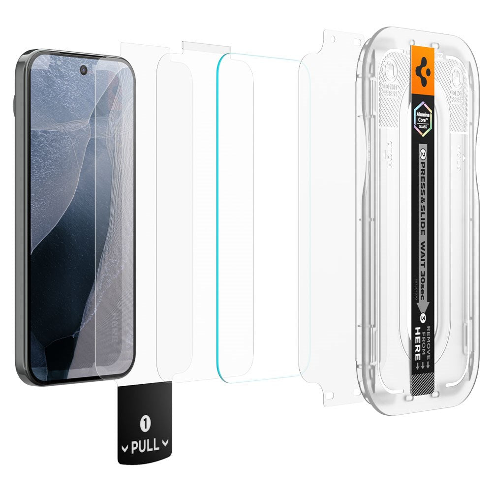 Google Pixel 11 / 11 Pro Spigen Glass tR EZ Fit Pro Screen Protection Glass - 2 pcs. - Transparent