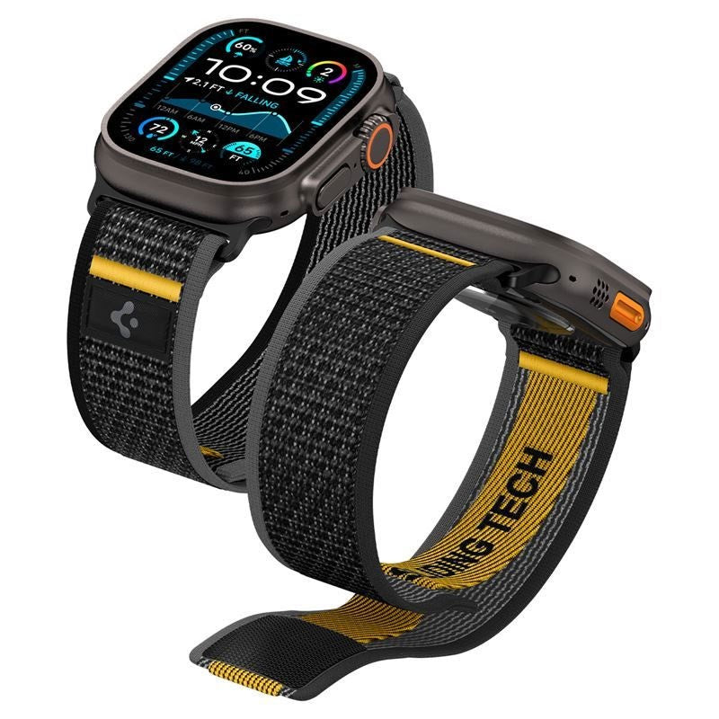 Apple Watch (44/SE/45/46/49mm) Spigen Athlex Air Active Nylon Strap – Black