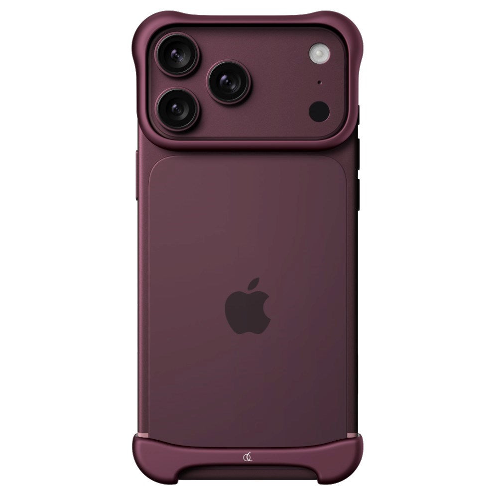 iPhone 18 Pro Max Arc Pulse Aluminum Bumper Case - Matte Dark Red