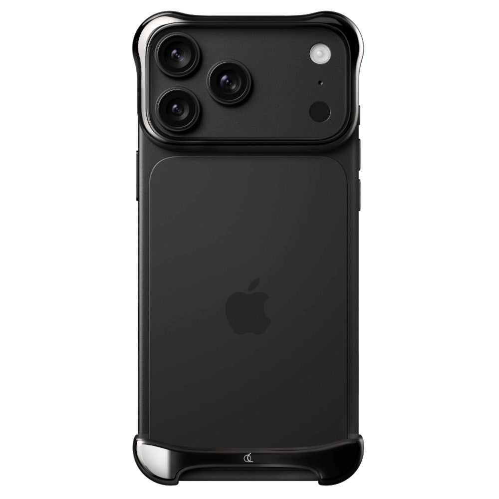 iPhone 18 Pro Max Arc Pulse Titanium Bumper Case - Onyx Black