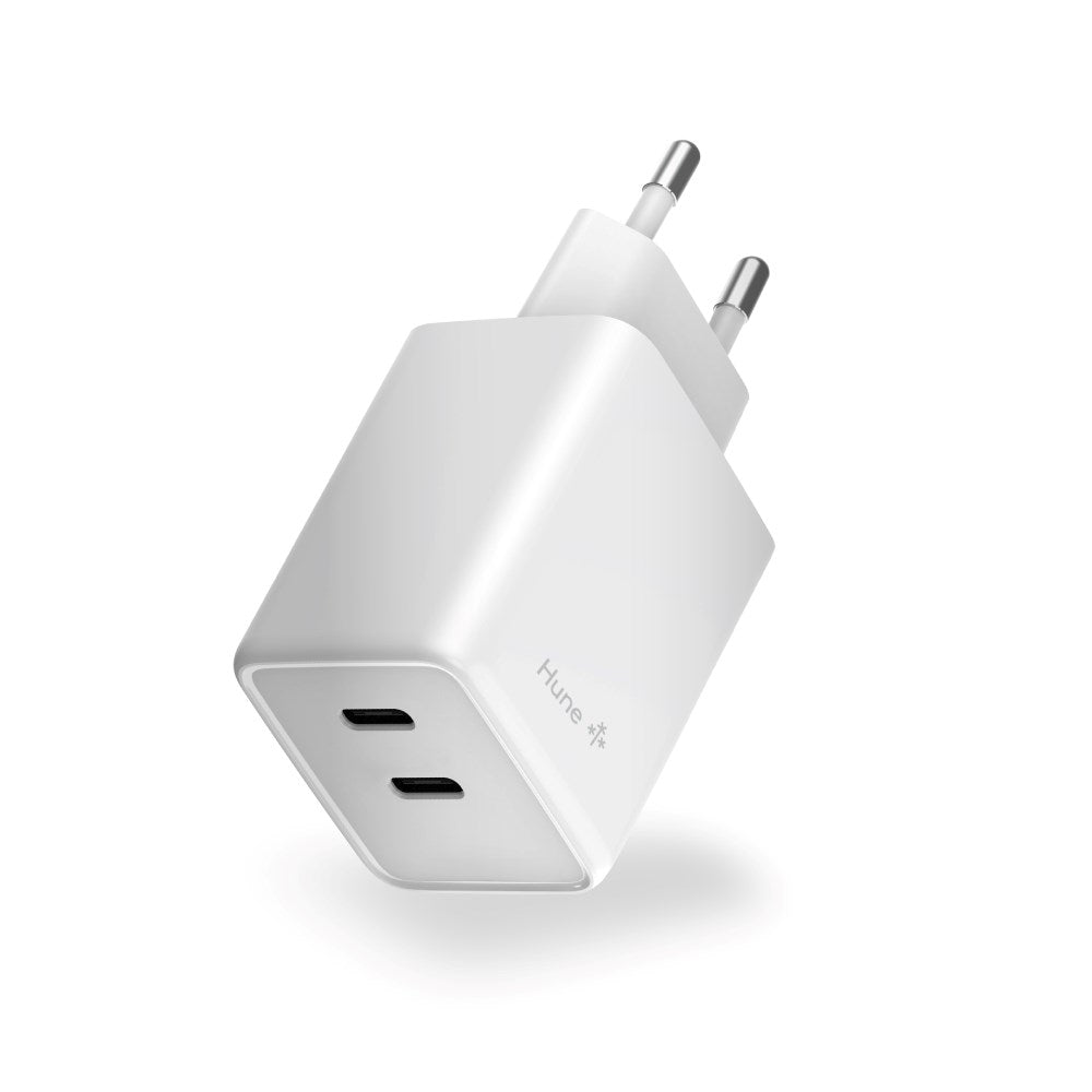Hune Huron 45W Wall Charger with 2 x USB-C - White