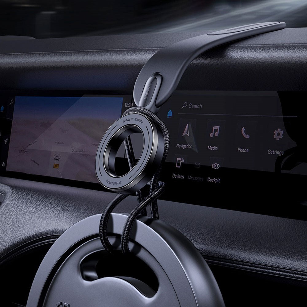 Baseus C02 Go Flexible Car Phone Holder - Dashboard - MagSafe Compatible - Black