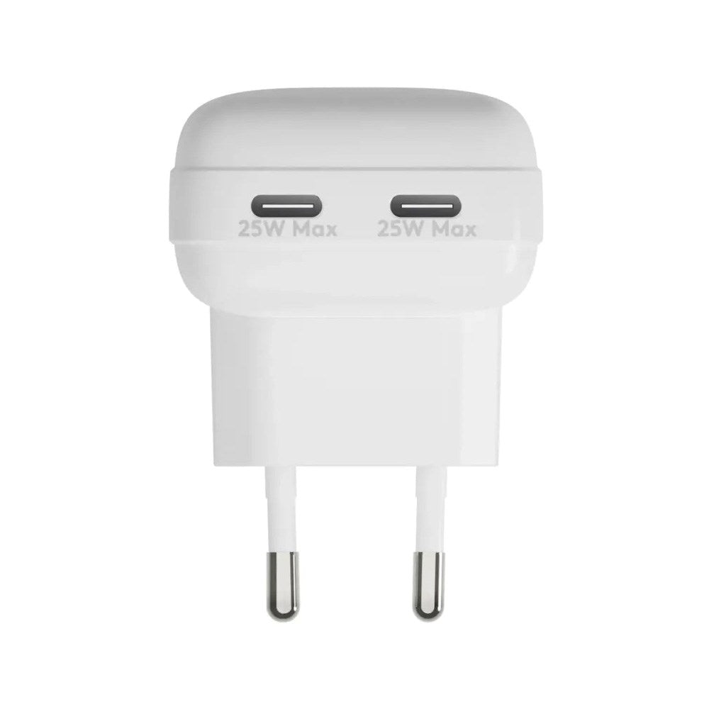 25W Wall Charger dbramante1928 with 2 x USB-C Plugs - White
