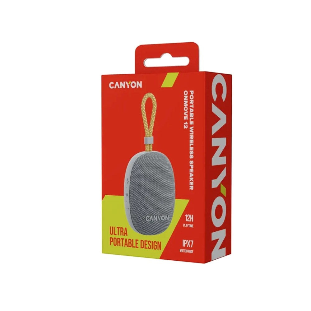 Canyon OnMove 12 Bluetooth Speaker - 5W - Grey
