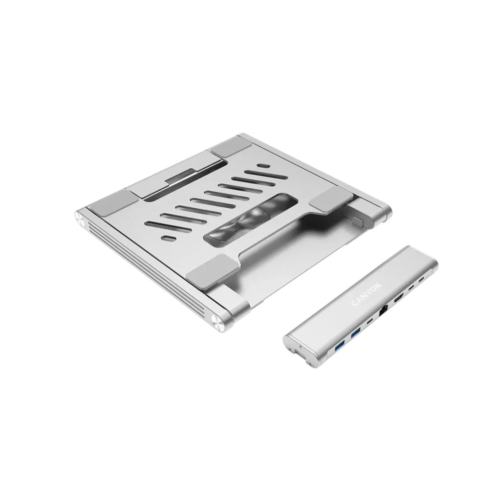 Canyon OnStand 2 6-in-1 USB-C Hub & Laptop Stand - Grey