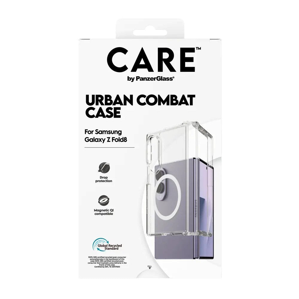 Samsung Galaxy Z Fold8 CARE™ by PanzerGlass® Urban Combat Case - Qi Compatible - Transparent