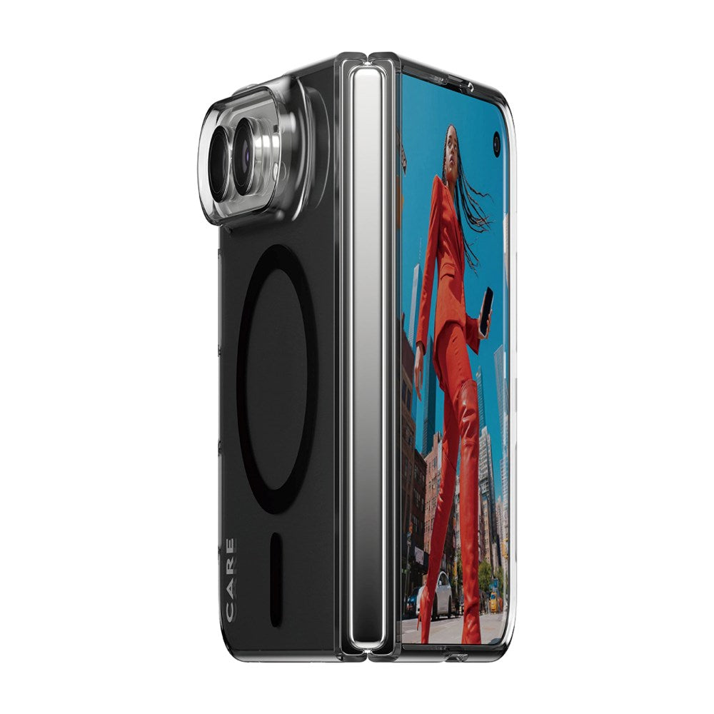 iPhone Duo CARE by PanzerGlass FLAGSHIP Signature Case - MagSafe Compatible - Smokey Black