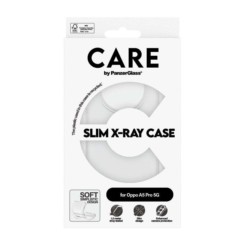 CARE by PanzerGlass Oppo A5 Pro (5G) Fashionable Transparent X-Ray Soft Basic Case - Transparent