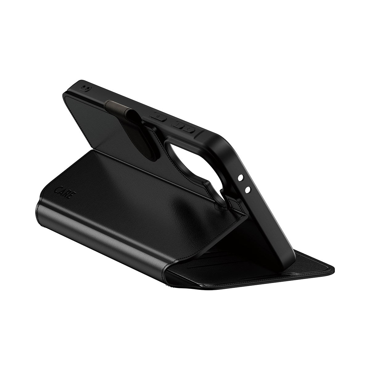 Samsung Galaxy A37 CARE by PanzerGlass Feature Wallet Case with Kickstand - Black