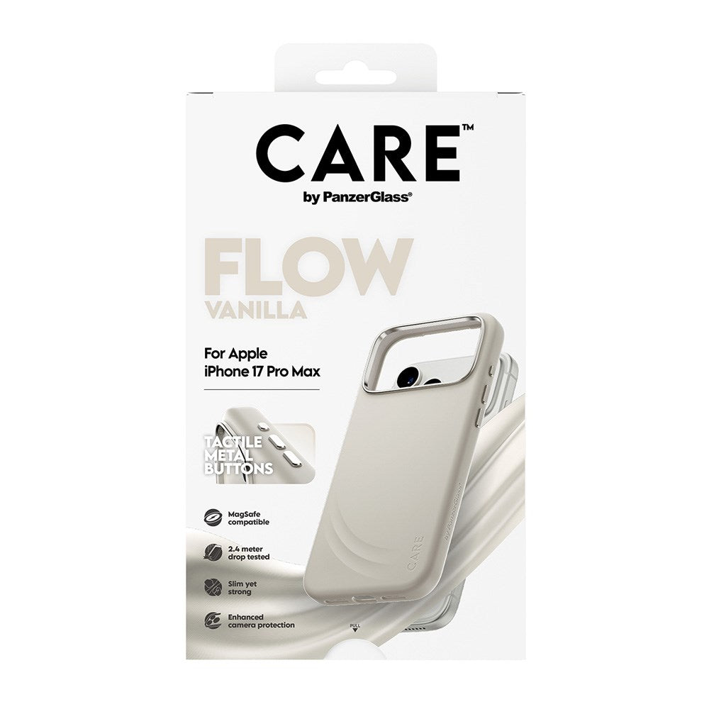 CARE by PanzerGlass iPhone 17 Pro Max Flow Case - MagSafe Compatible - Vanilla