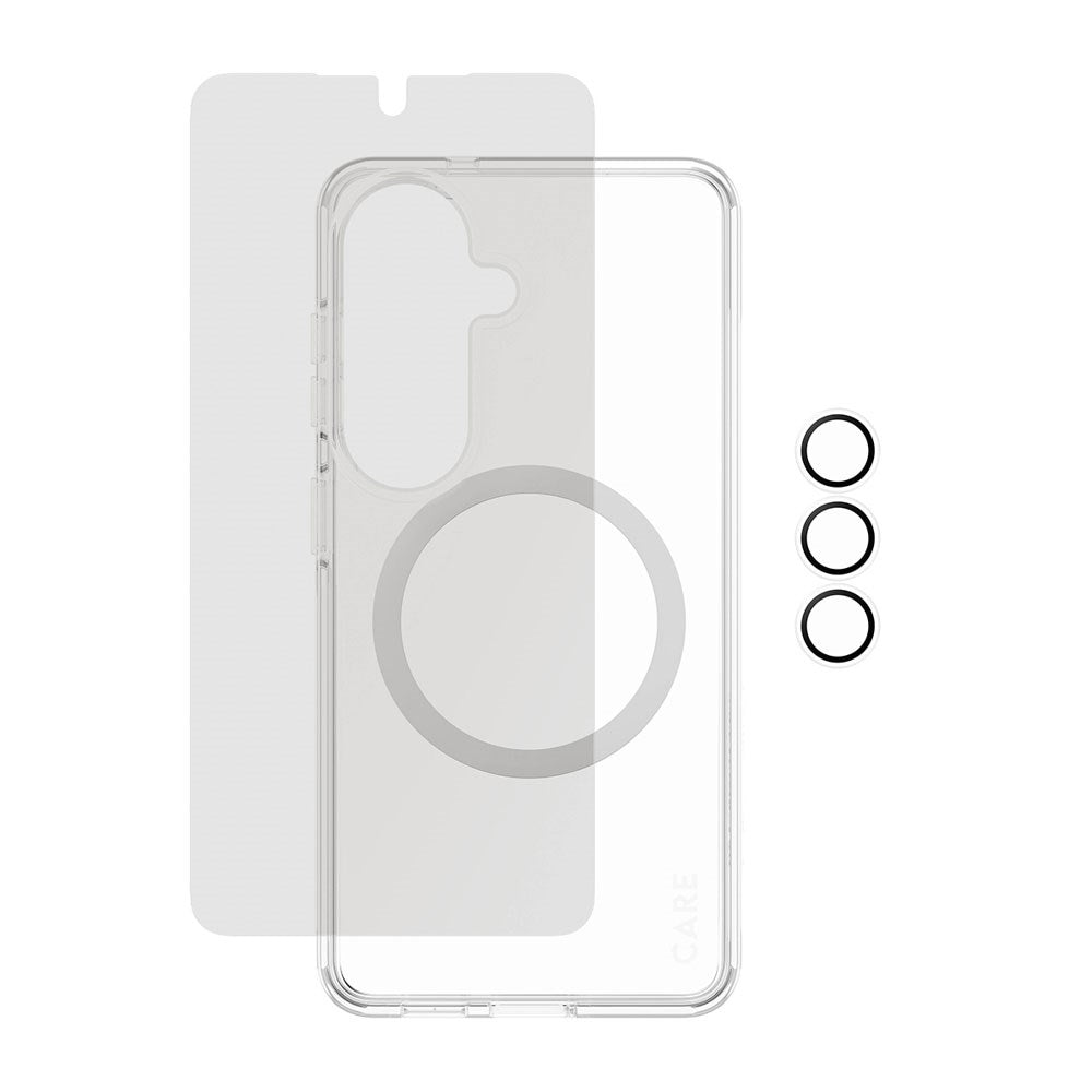 Samsung Galaxy S26 Urban Combat 3-in-1 Privacy Bundle with Case / Screen Protector (Privacy) / Camera Protection - Qi Compatible - Transparent