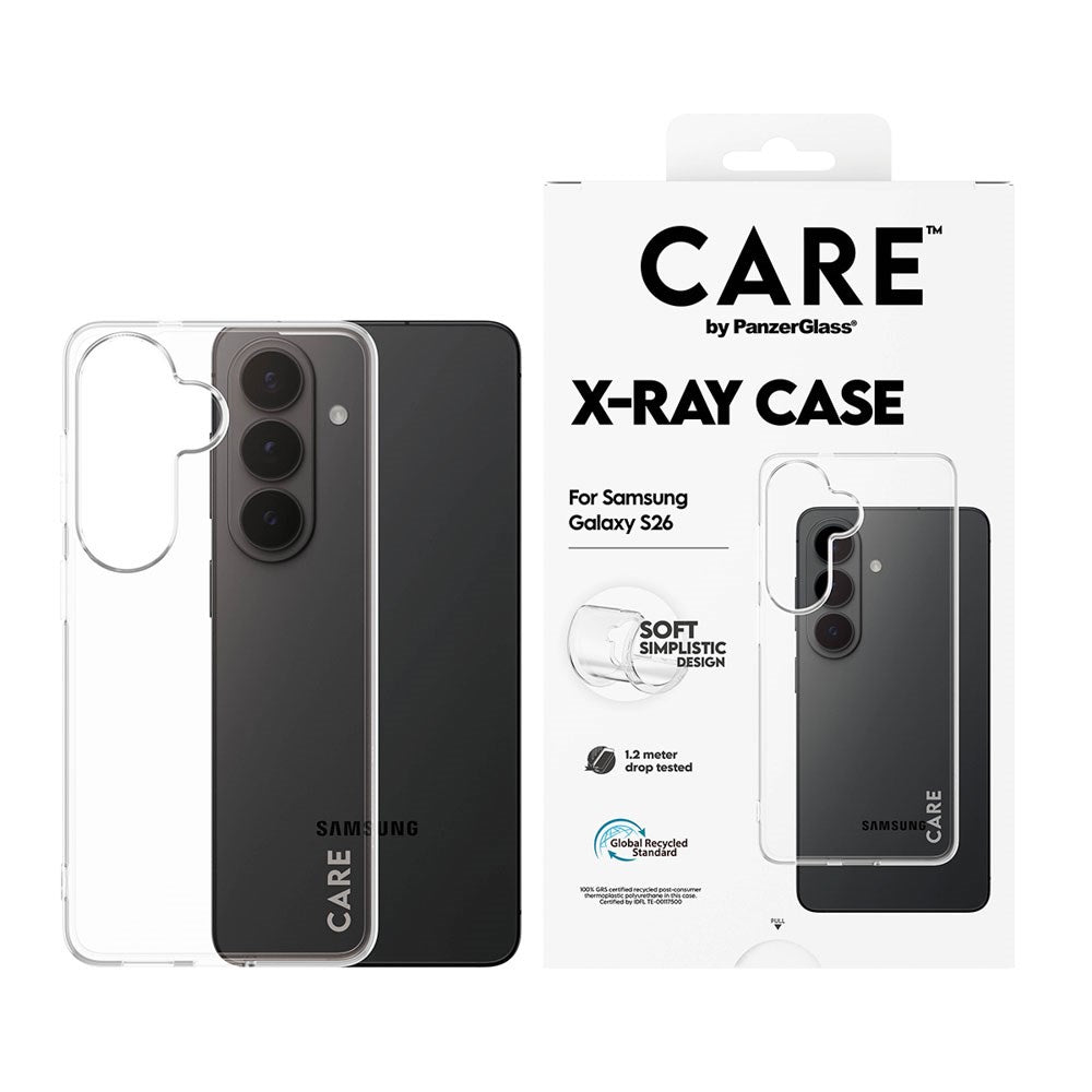 Samsung Galaxy S26 CARE by PanzerGlass Fashionable X-Ray Soft Basic Case - Transparent
