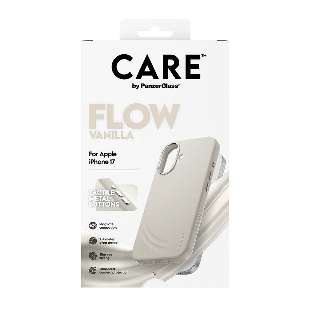 CARE by PanzerGlass iPhone 17 Feature Flow Case - MagSafe Compatible - Vanilla