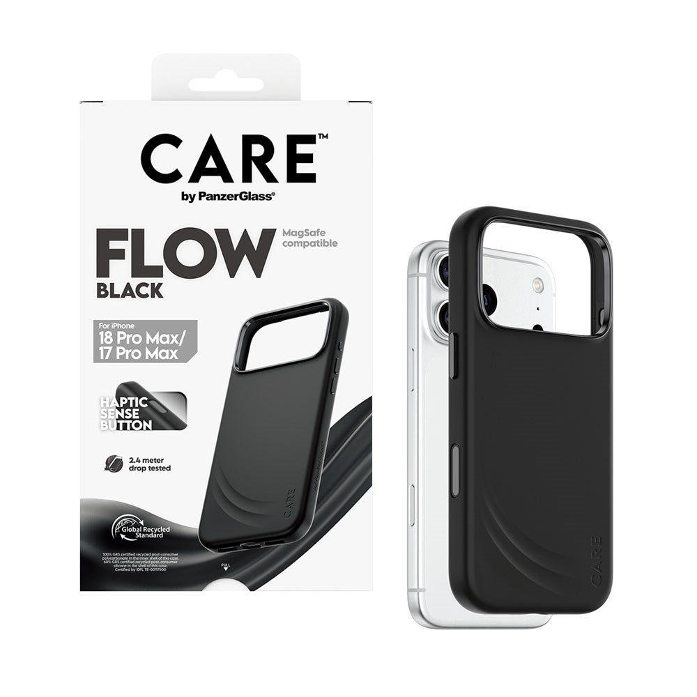 iPhone 18 Pro Max / 17 Pro Max CARE by PanzerGlass Feature Flow Case - MagSafe Compatible - Black