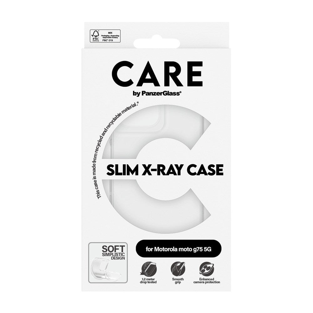 CARE by PanzerGlass Motorola Moto G75 (5G) FASHION X-Ray Soft Basic Case - Transparent
