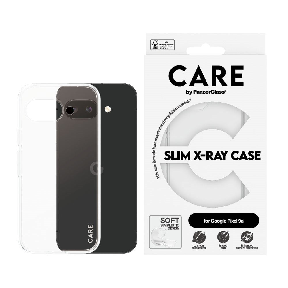 CARE by PanzerGlass Google Pixel 9a FASHION X-Ray Soft Basic Case - Transparent