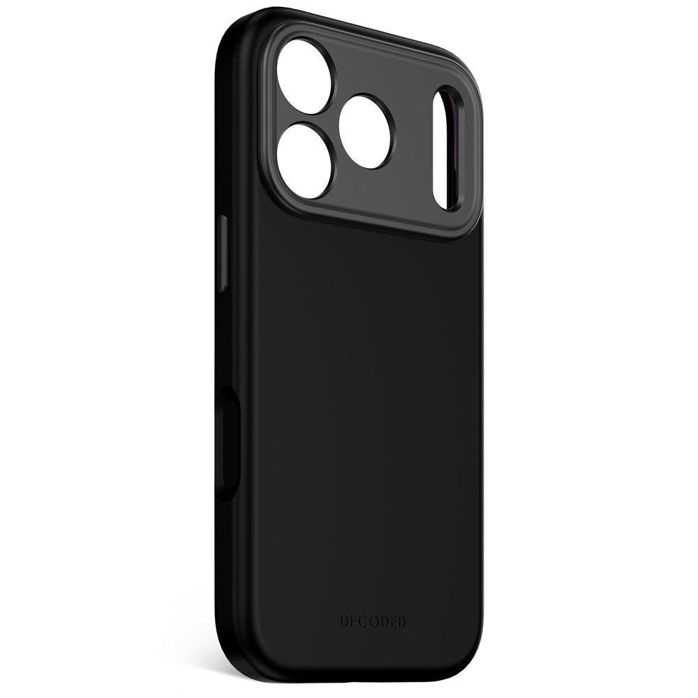 Decoded iPhone 17 Pro AntiMicrobial Silicone Case - MagSafe Compatible - Phantom Black