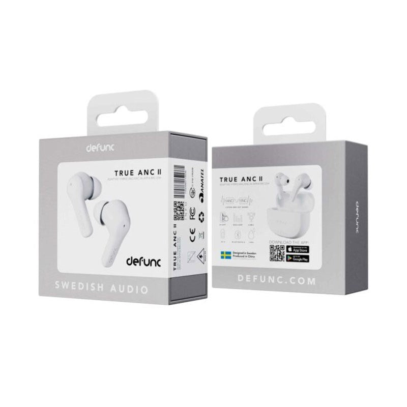 Defunc True ANC Plugin Wireless Headphones – In-Ear – White