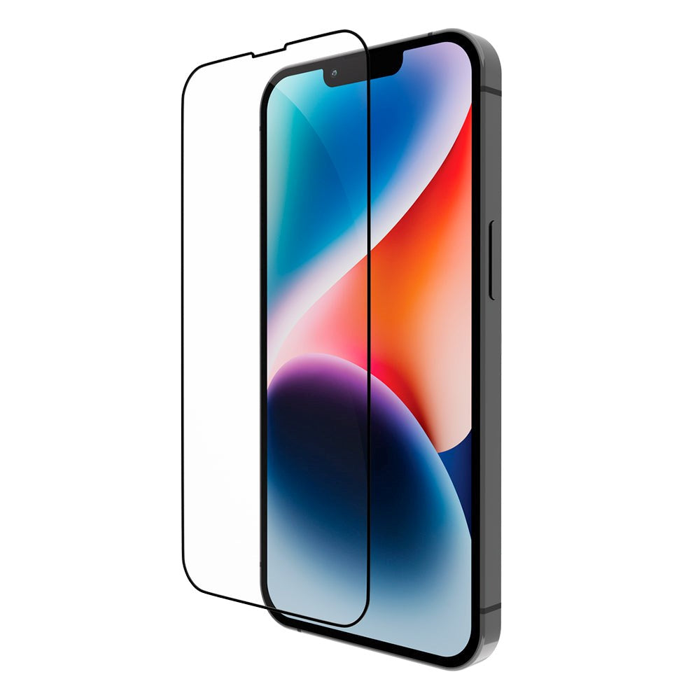 iPhone 16e / 14 / 13 / 13 Pro dbramante1928 Eco-Shield Screen Protector w. Installation Frame - Black Edge