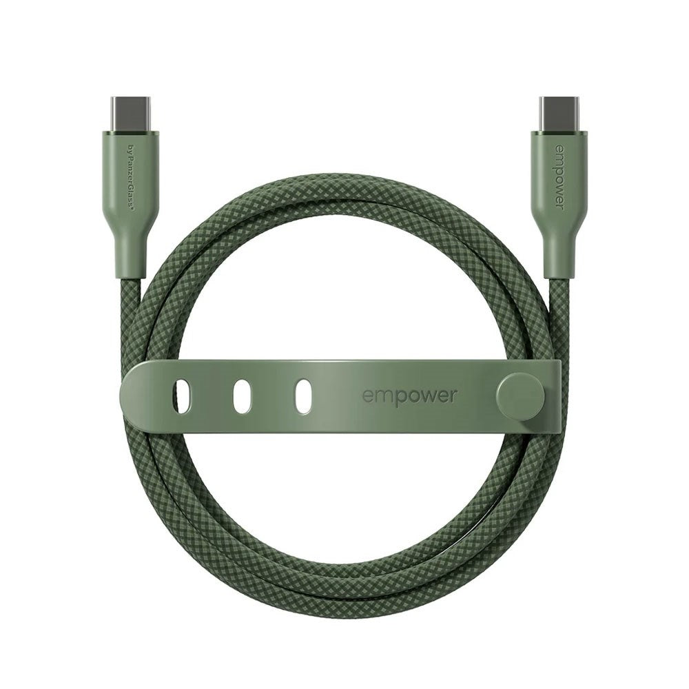 empower by PanzerGlass Racing 60W USB-C to USB-C Cable – 1.2m – Sage