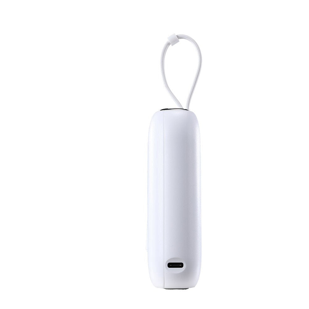 Joyroom JR-L012 Powerbank 22.5W USB-C PD w. Built-in USB-C & Lightning Cable - 10,000 mAh - White