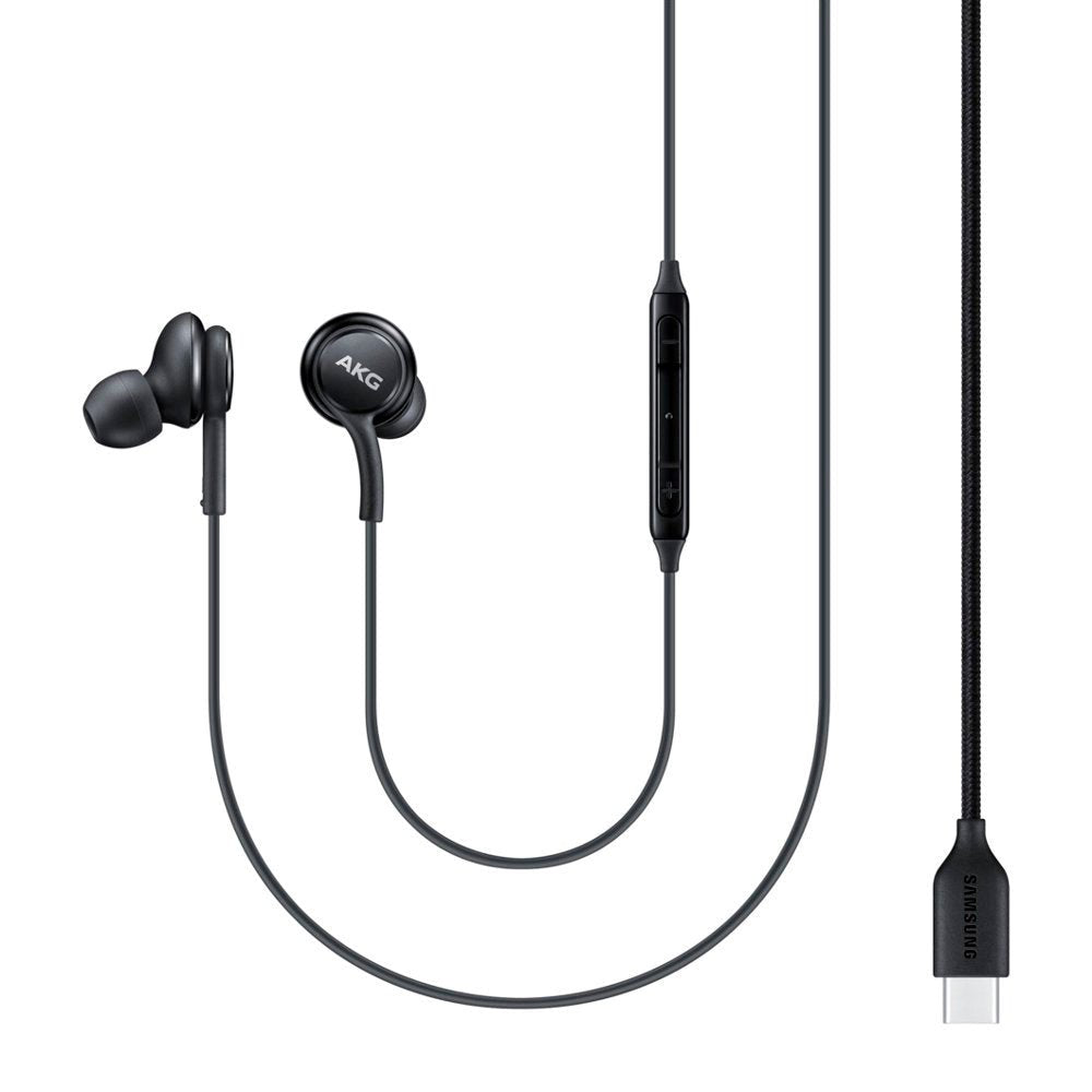 Original Samsung In-Ear Headphones Type-C Plug w. Microphone and Remote - Black