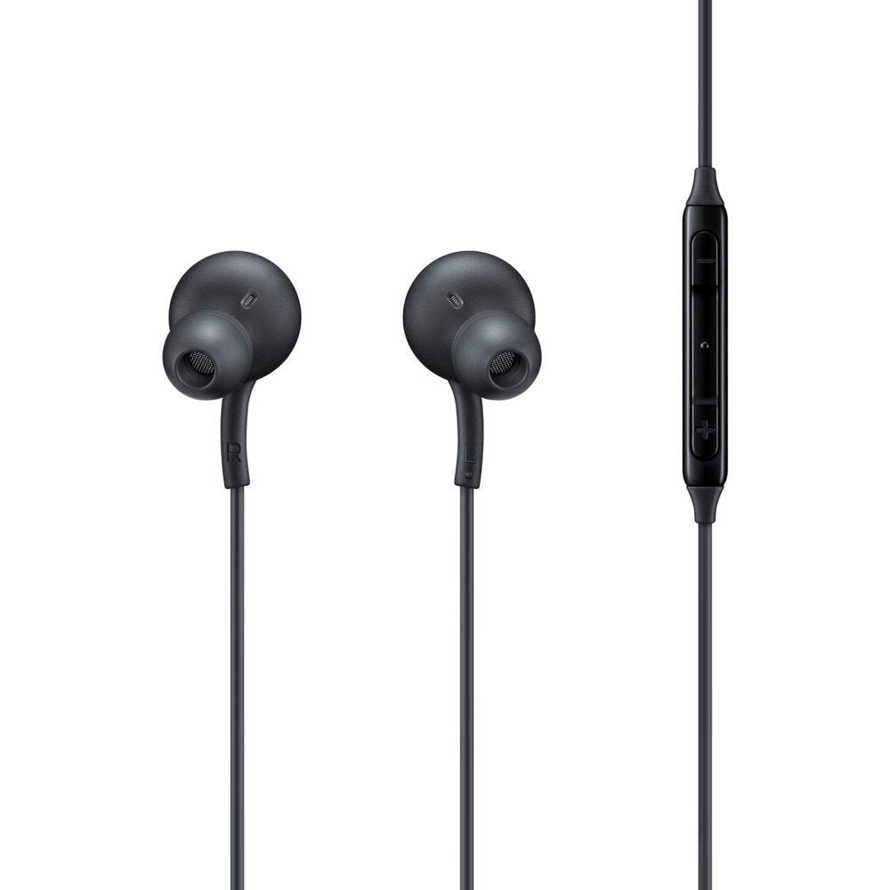 Original Samsung In-Ear Headphones Type-C Plug w. Microphone and Remote - Black