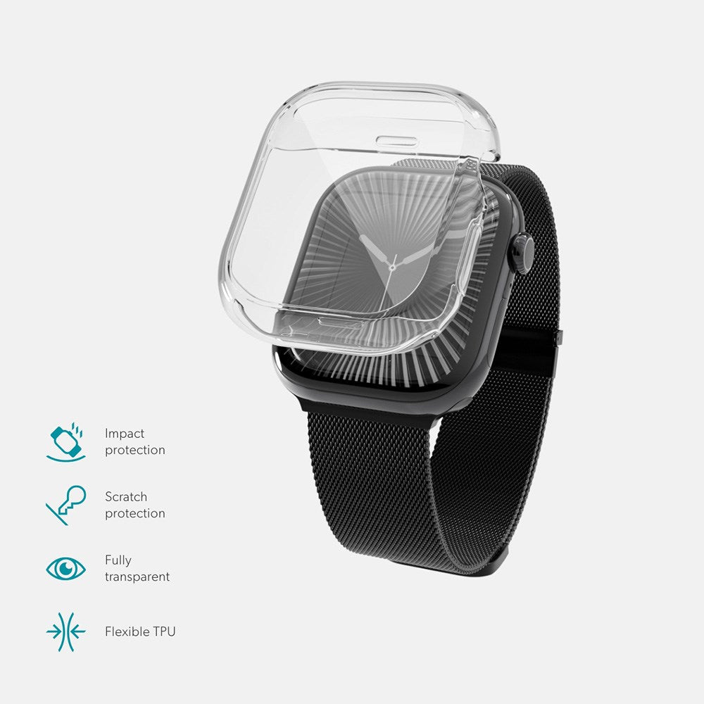 Epico Apple Watch 8/7 (45mm) Hero Case Flexible Plastic Cover - Transparent