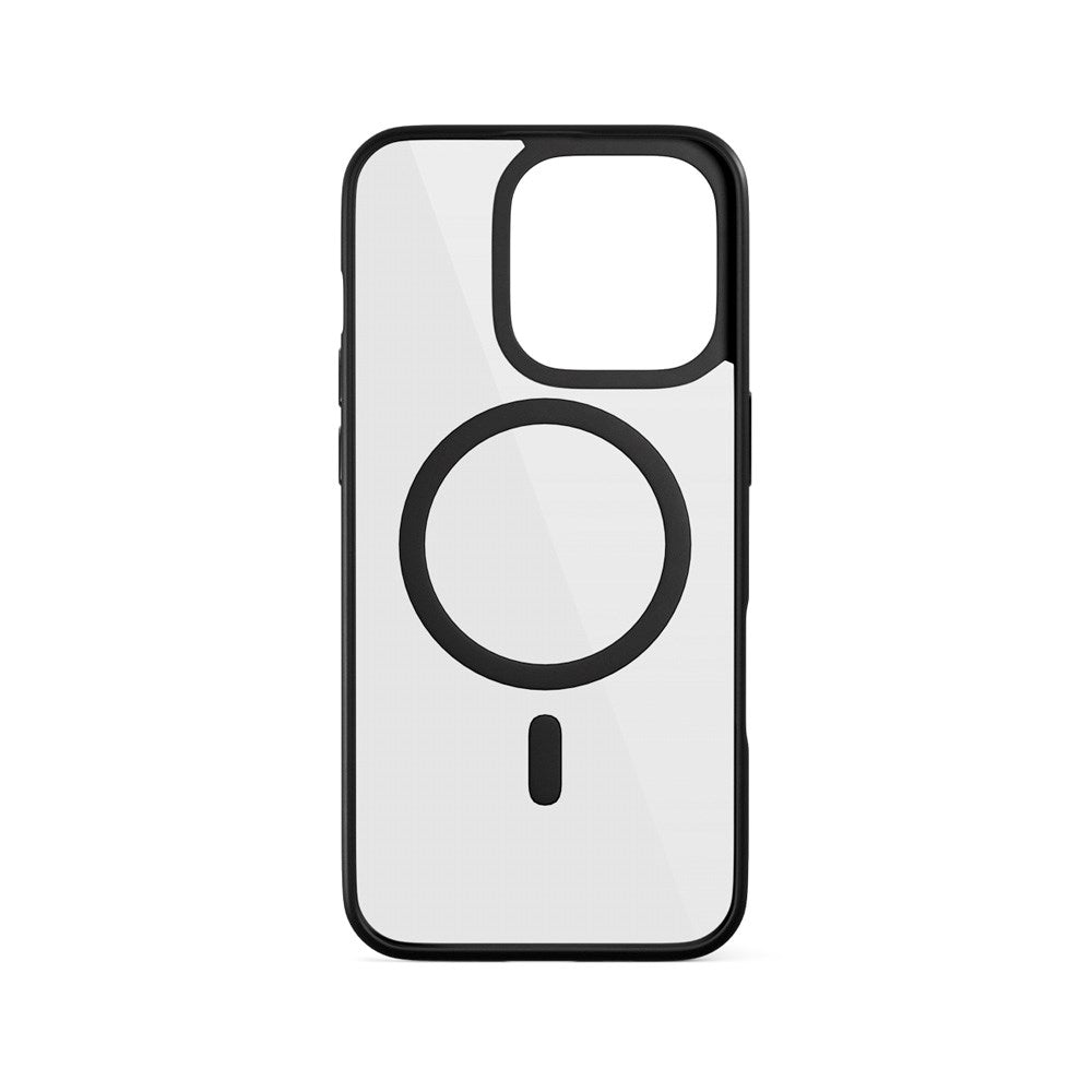 Epico iPhone 16 Pro Mag+ Hero Case - MagSafe Compatible - Transparent / Black