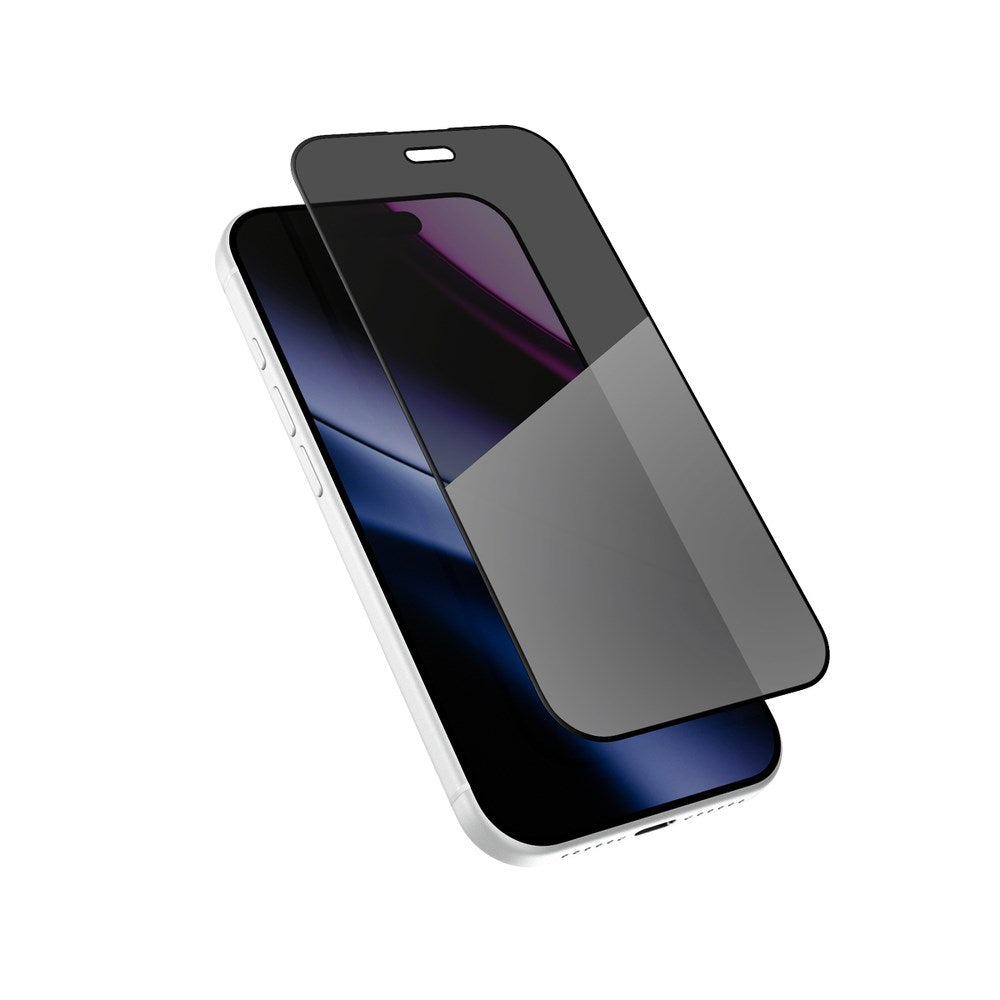 iPhone 18 Pro Epico Privacy AntiReflective Glass 3D Screen Protector Glass with Installation Frame - Transparent