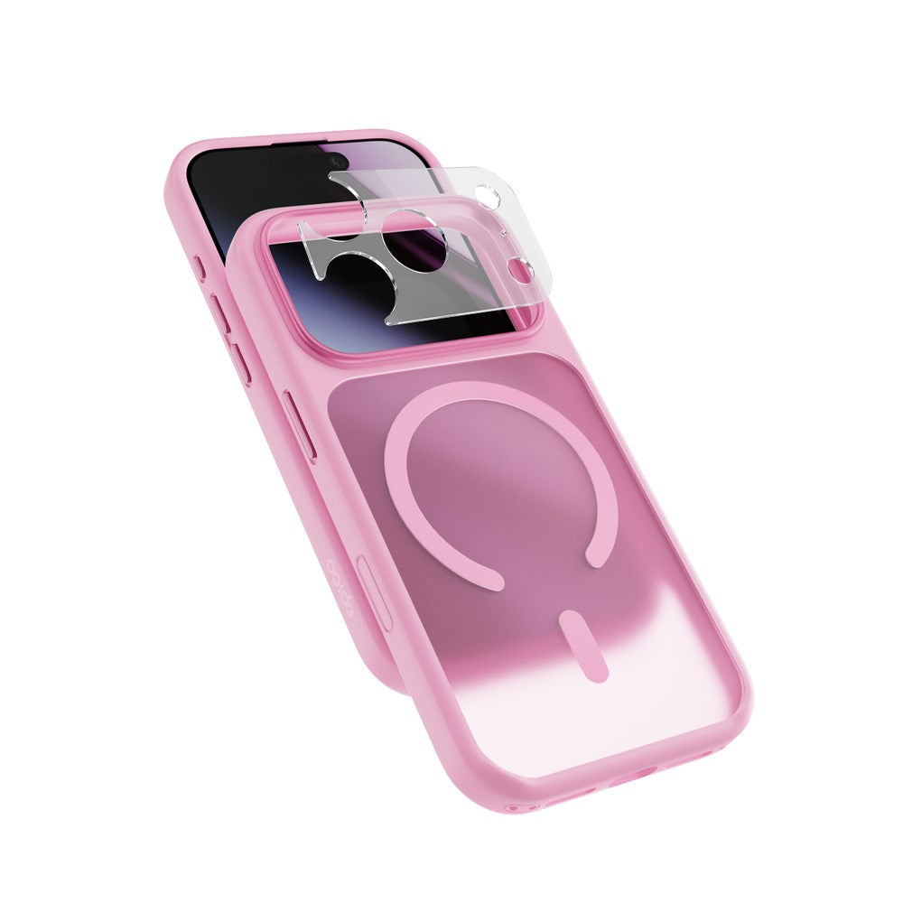 iPhone 18 Pro / 17 Pro Epico HeroMatte Pro Mag+ Case with Camera Protection - MagSafe Compatible - Pink
