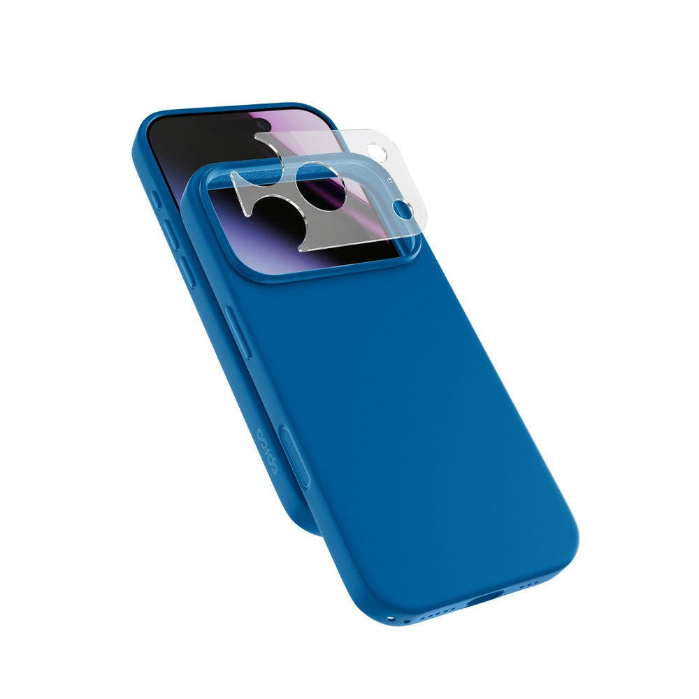 iPhone 18 Pro / 17 Pro Epico Silicone Pro Mag+ Case with Camera Protection - MagSafe Compatible - Blue