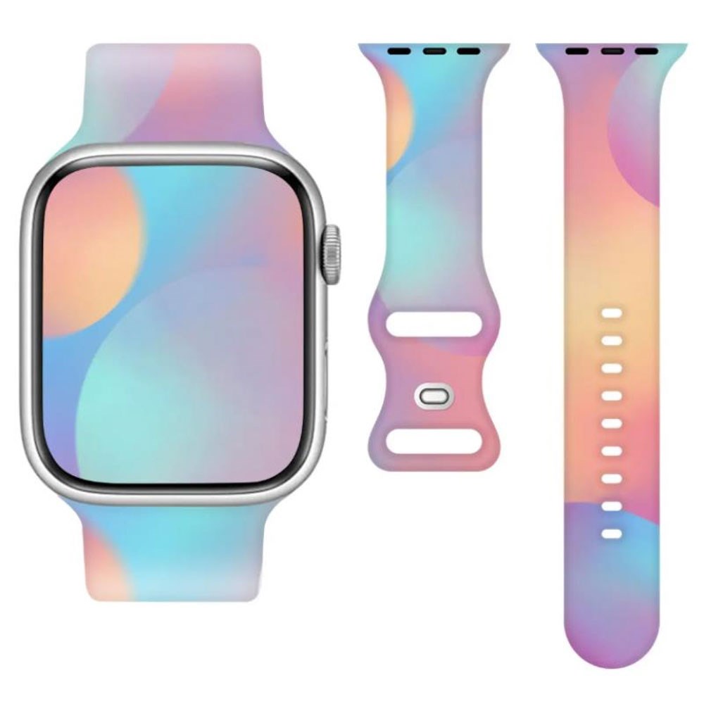 Apple Watch (38/40/SE/41/42mm) Telcon Silicone Strap - Rainbow