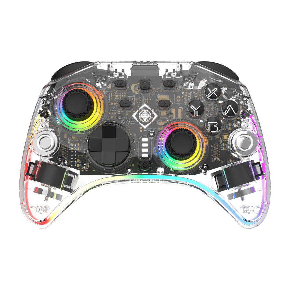 Deltaco Wireless Gaming Controller for Nintendo Switch 2 - Transparent