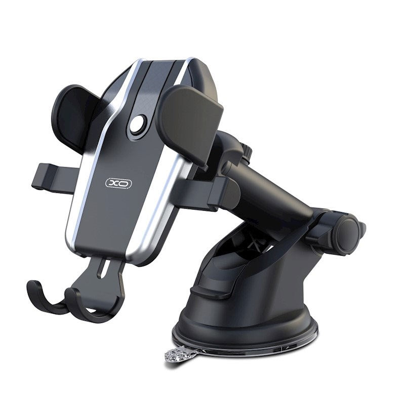 XO C77 Suction Cup Mobile Phone Holder for Car - Dashboard - Black