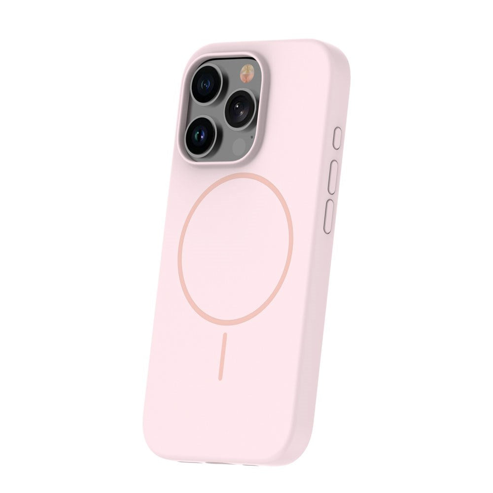 iPhone 15 Pro Silicone Thin Case - MagSafe Compatible - Pink