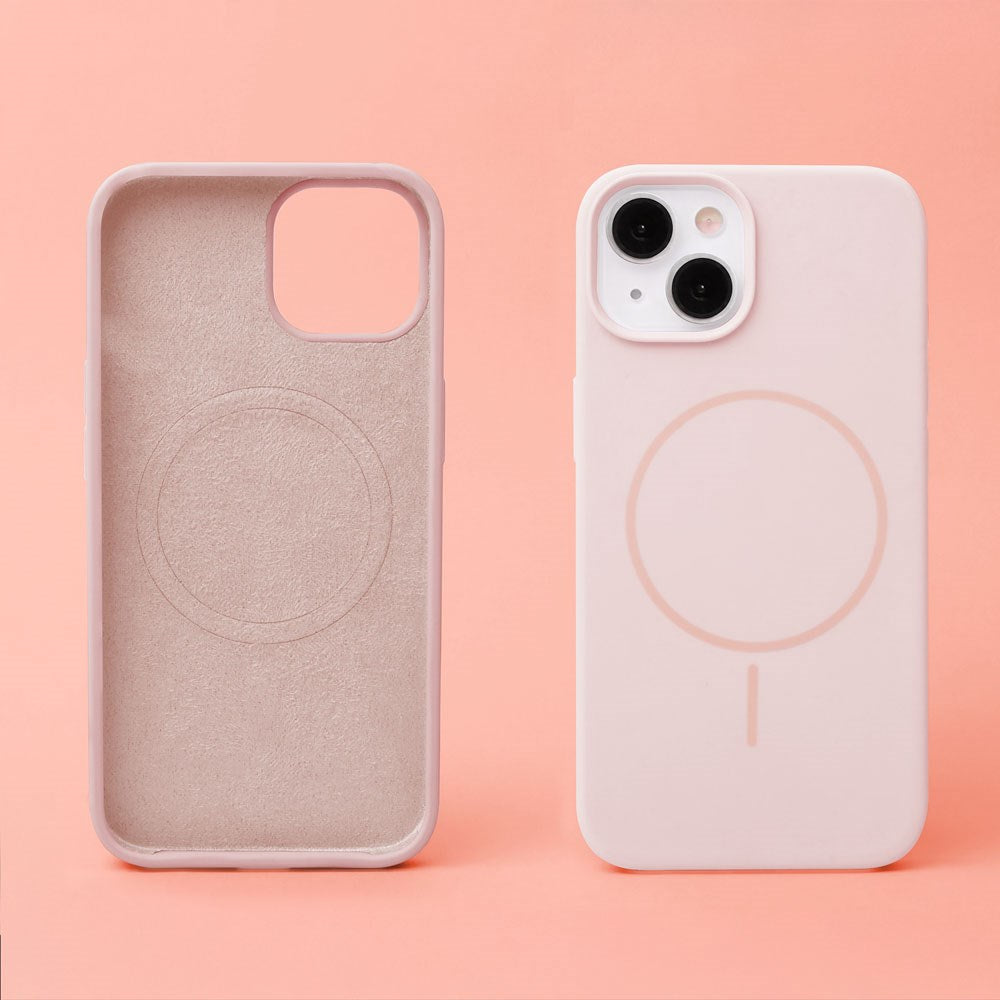 iPhone 16 Silicone Thin Case - MagSafe Compatible - Pink