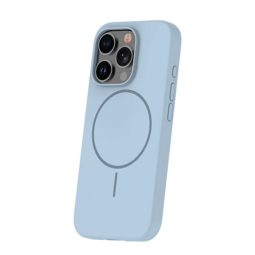 iPhone 16 Pro Max Silicone Thin Case - MagSafe Compatible - Light Blue