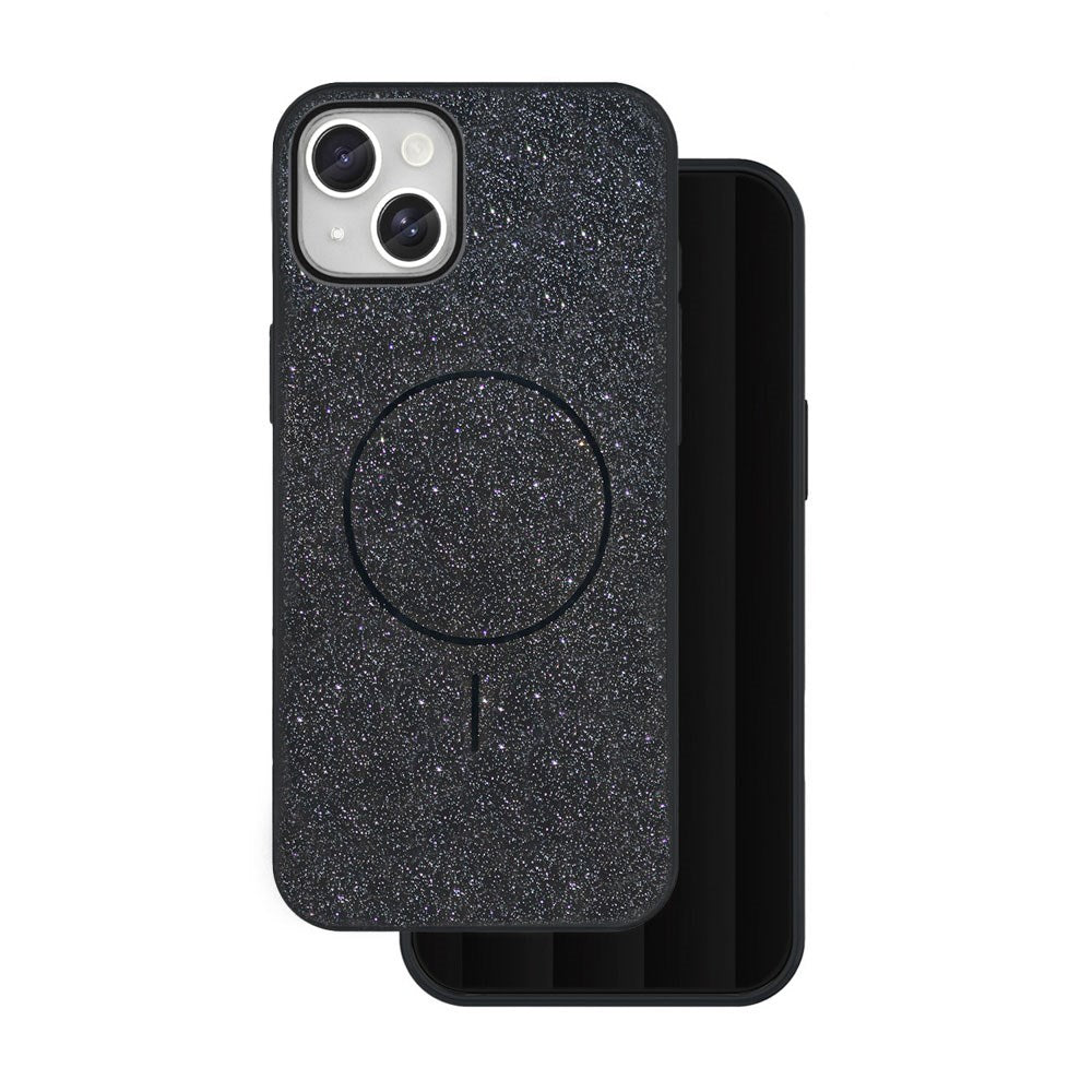 iPhone 13 Glitter Thin Case - MagSafe Compatible - Black
