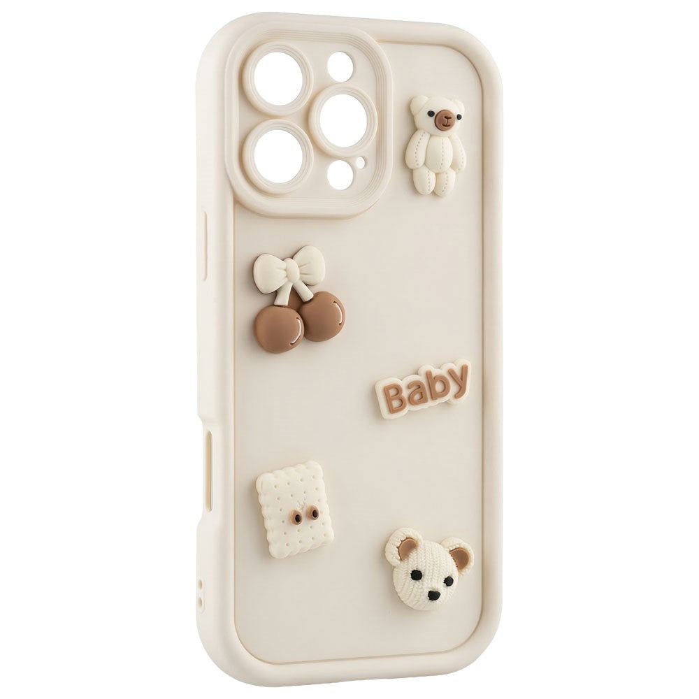 iPhone 14 TFO Ultra Trendy 3D Case - Beige Bear