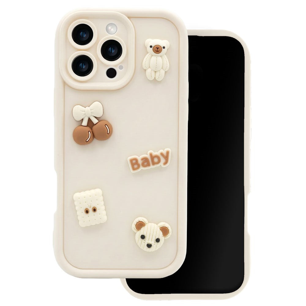 iPhone 15 TFO Ultra Trendy 3D Case - Beige Bear