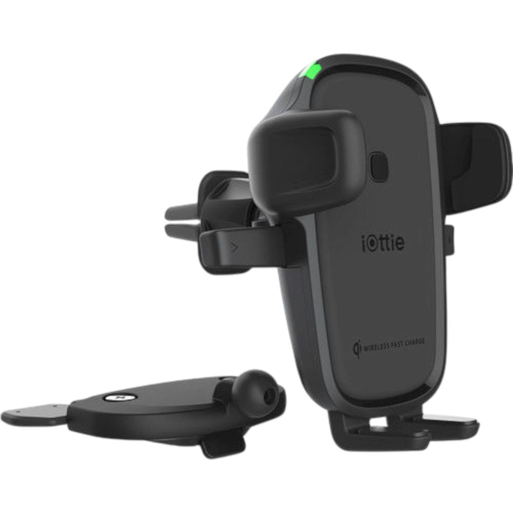 Car Phone Holder with Wireless Charging iOttie – For Air Vent / CD Slot – Black