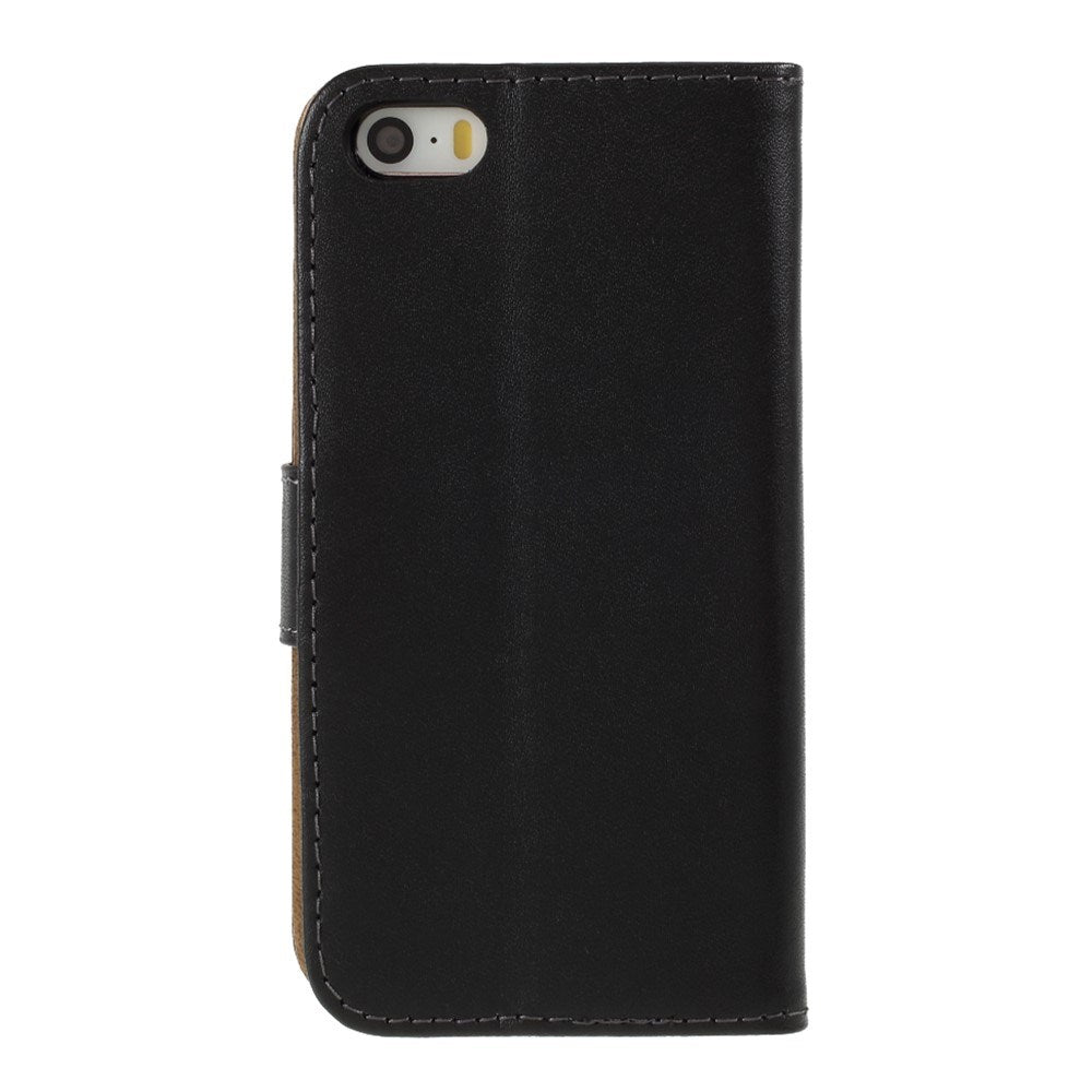 iPhone SE / 5s / 5 EIDERWOOD Flip Cover with Wallet - Black
