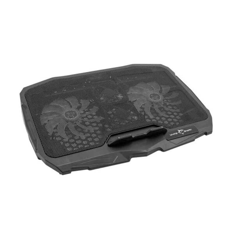 White Shark ICE WARRIOR Laptop Stand with Built-in Cooler - Black