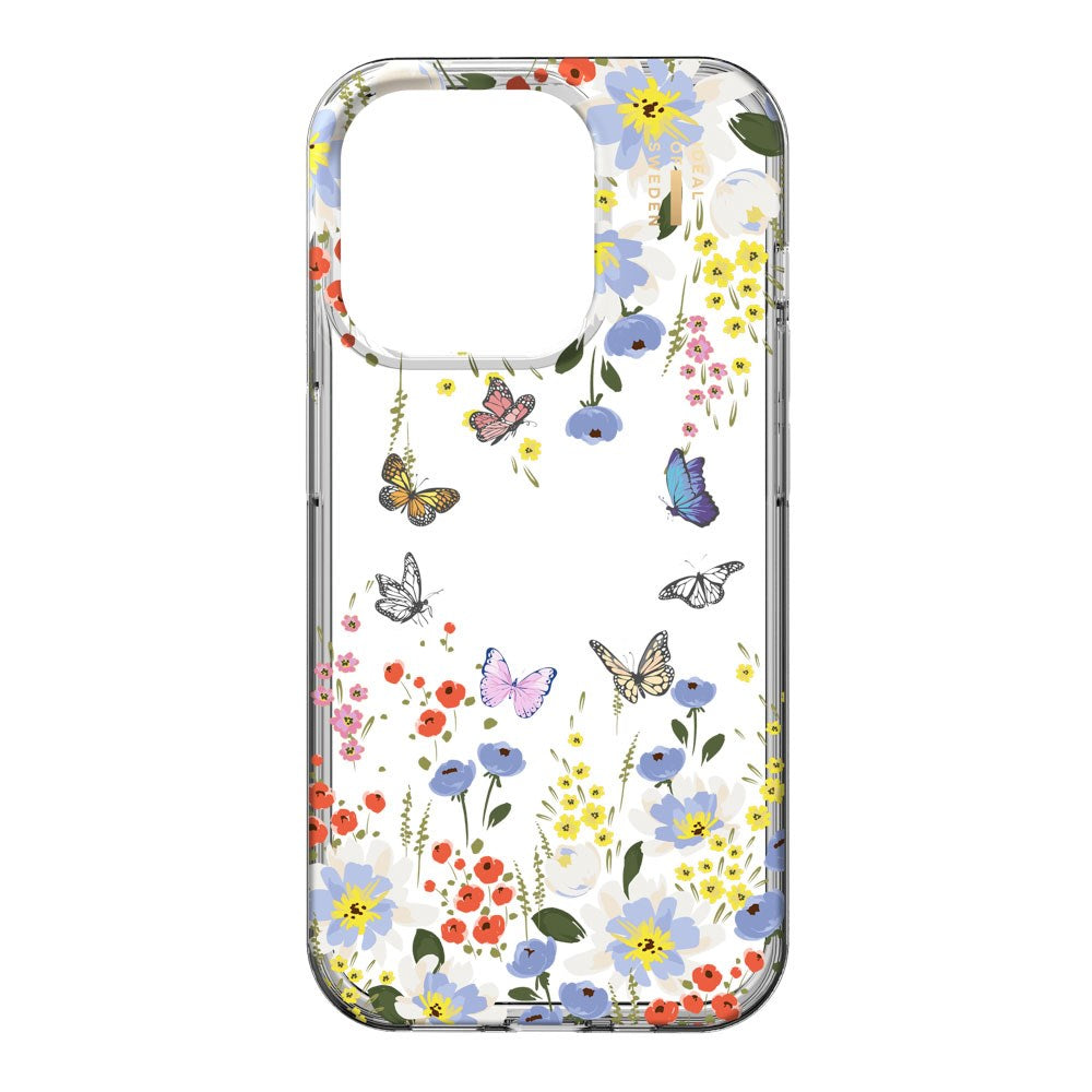 iDeal Of Sweden iPhone 15 Pro Clear Case - Artistic Garden