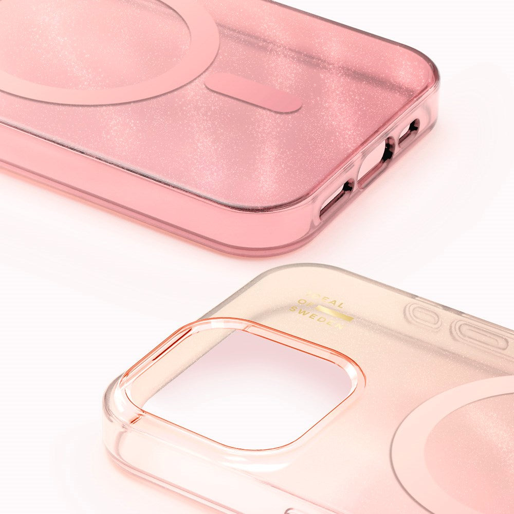 iPhone 15 Pro iDeal Of Sweden Clear Case - MagSafe Compatible - Rose Blush