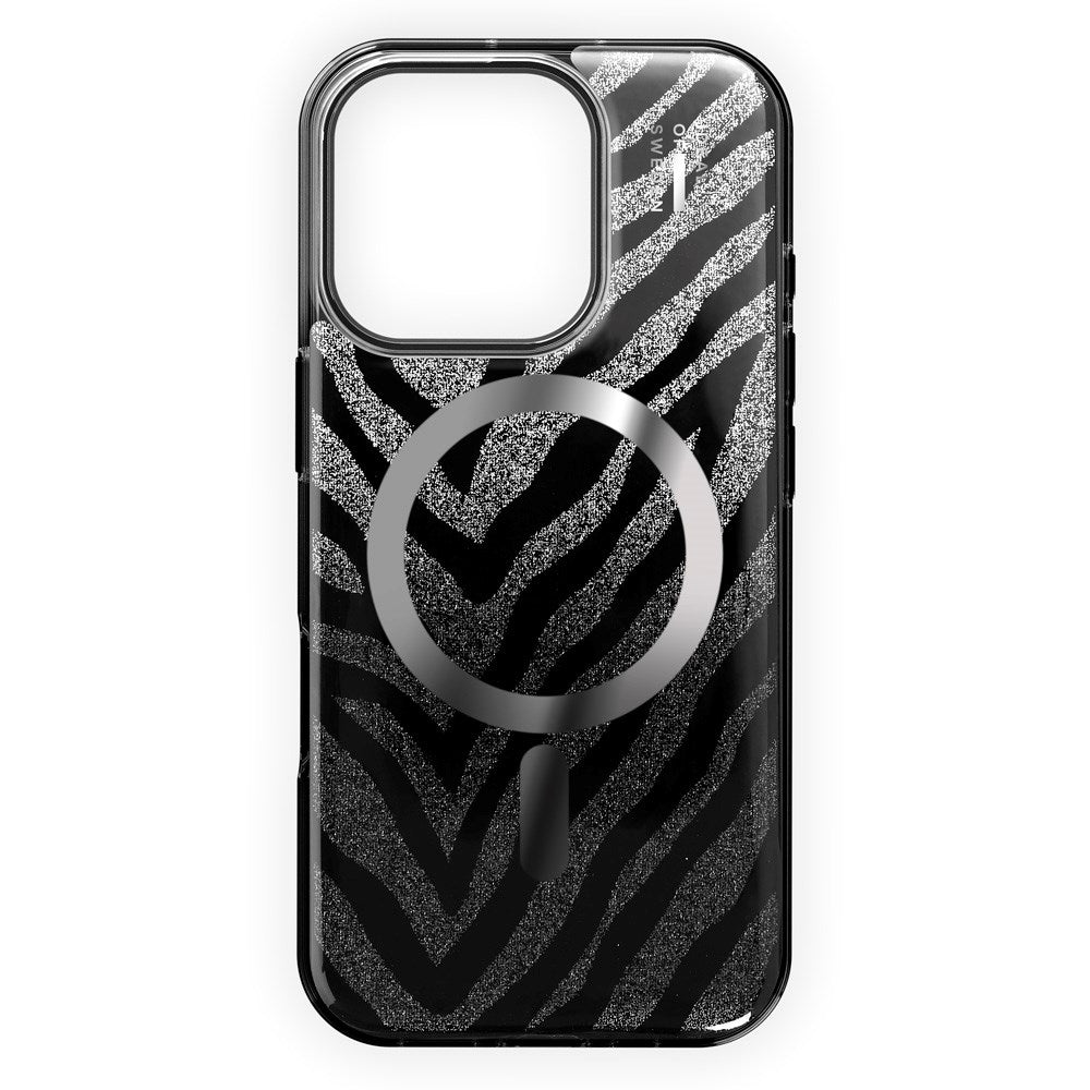 iPhone 16 Pro Max iDeal Of Sweden Clear Case - MagSafe Compatible - Zebra Mystique