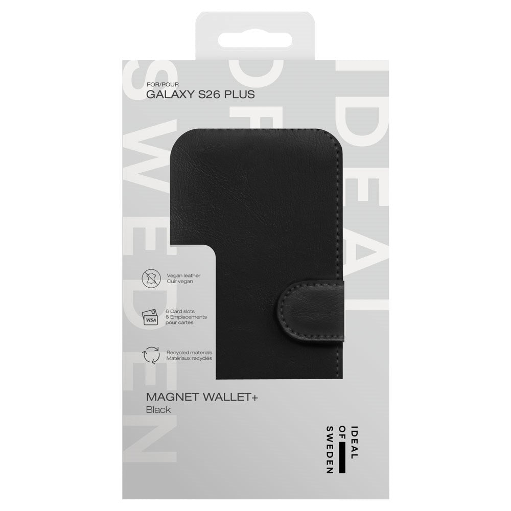 Samsung Galaxy S26+ (Plus) iDeal Of Sweden Magnet Wallet+ Case - Black