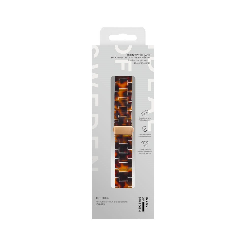Apple Watch (42/44/SE/45/46/49mm) iDeal of Sweden Resin Watch Strap - Tortoise